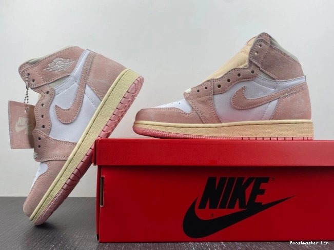 Bmlin shoes OG Retro 1 Jordan (Women's) Pink FD2596-600 High Air Washed 0707